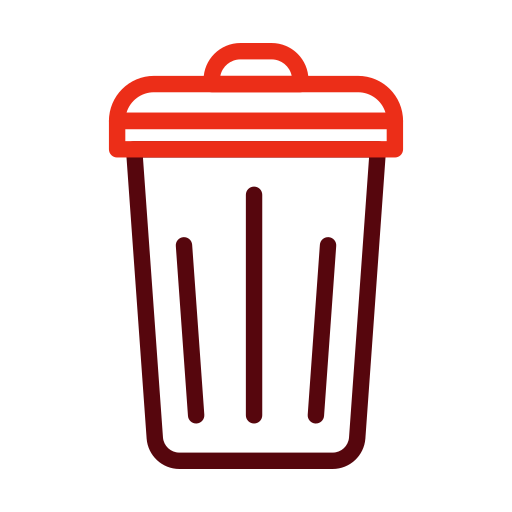 мусорное ведро Generic color outline иконка