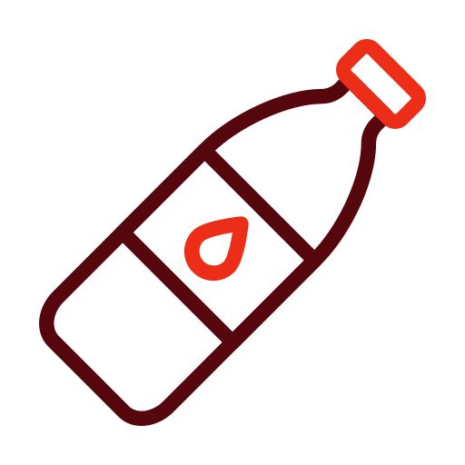 Бутылка с водой Generic color outline иконка