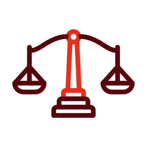 scala della giustizia Generic color outline icona