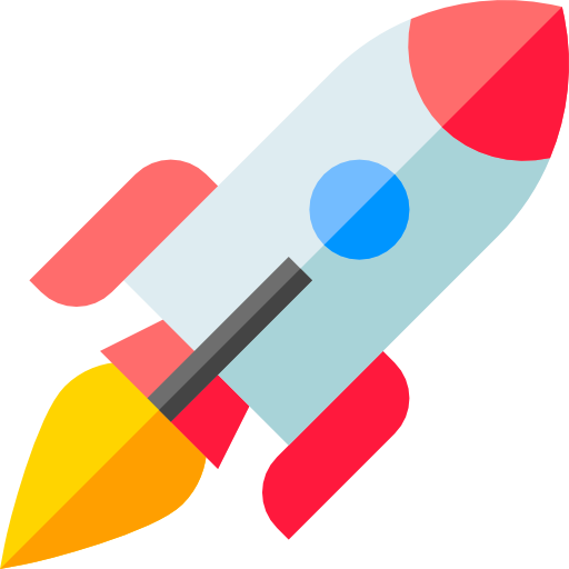 cohete Basic Straight Flat icono
