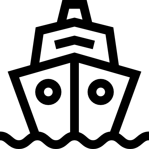 kreuzfahrt Basic Straight Lineal icon