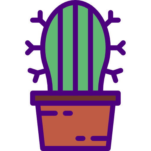 cactus prettycons Lineal Color Icône
