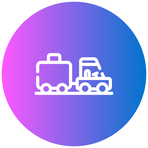 Baggage truck Generic gradient fill icon