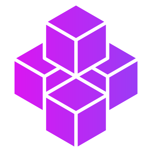 Building blocks Generic gradient fill icon