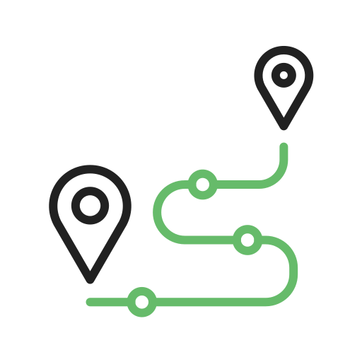 Route Generic color outline icon