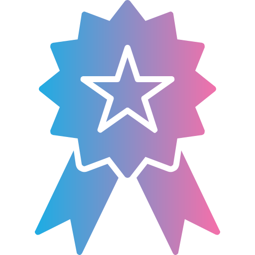 lint-badge Generic gradient fill icoon