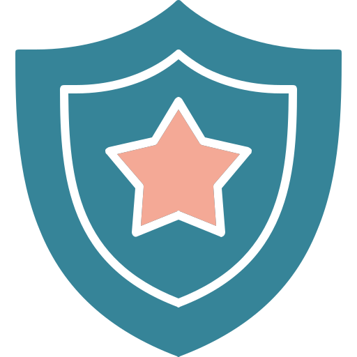 insignia de escudo Generic color fill icono