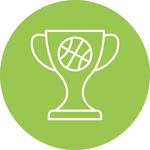 Basketball trophy Generic color fill icon