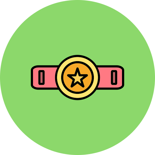 Belt wrestling Generic color lineal-color icon