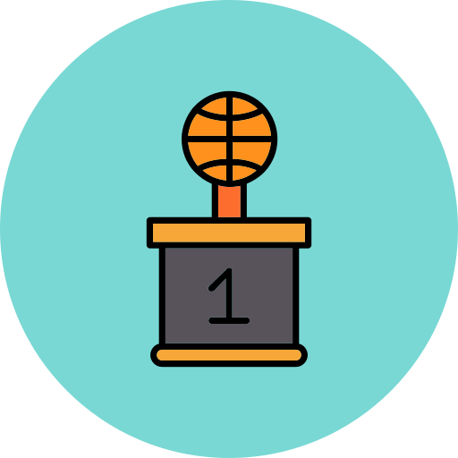 Баскетбольная награда Generic color lineal-color иконка