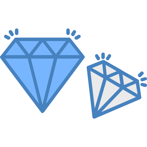 diamant onderscheiding Generic color lineal-color icoon