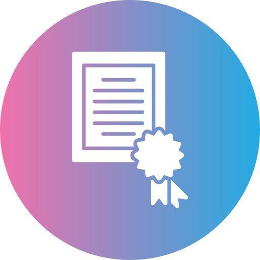 Certificate Generic gradient fill icon