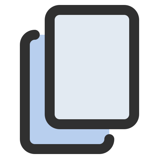 ファイルのコピー Generic color lineal-color icon