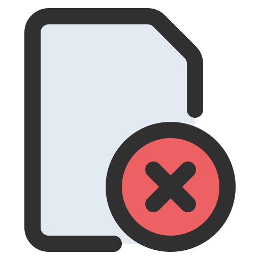 Delete file Generic color lineal-color icon