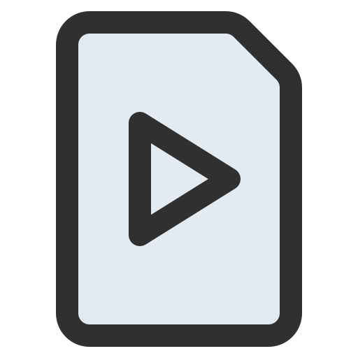 videodatei Generic color lineal-color icon