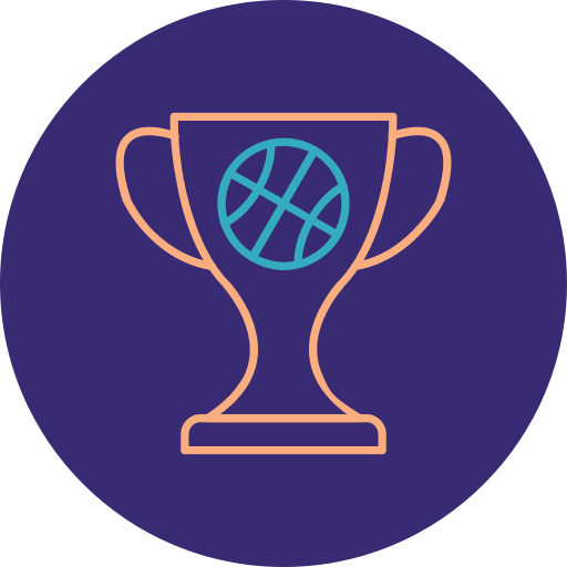 basketbal trofee Generic color lineal-color icoon