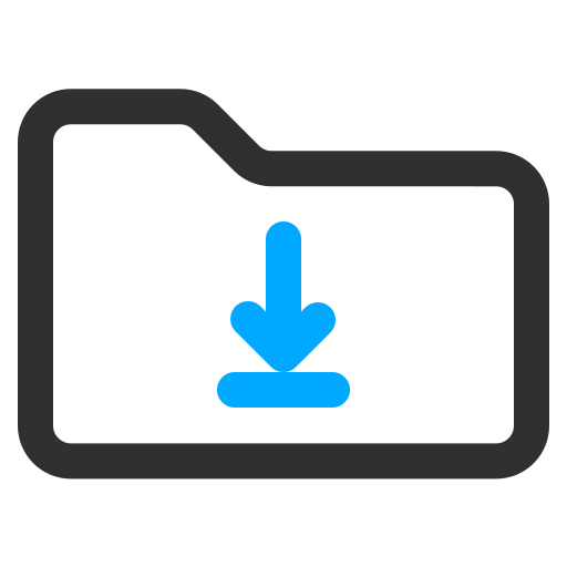 Download folder Generic color outline icon