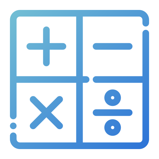 calculadora Generic gradient outline icono