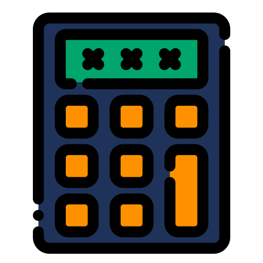 calculadora Generic color fill icono