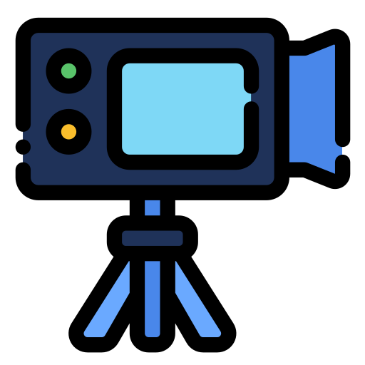 videocamera Generic color fill icona