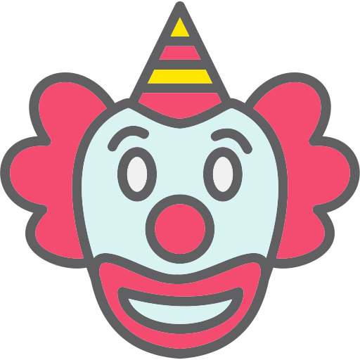 clown Generic color lineal-color icoon