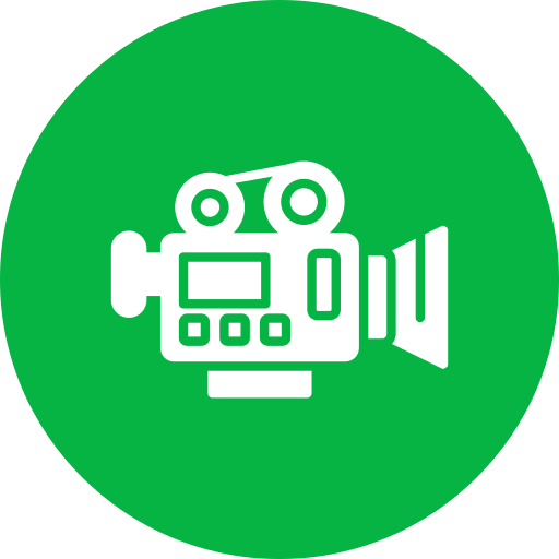 videocamera Generic color fill icona