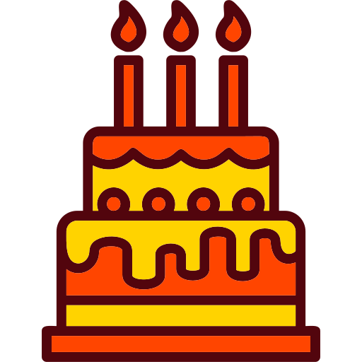 誕生日ケーキ Generic color lineal-color icon