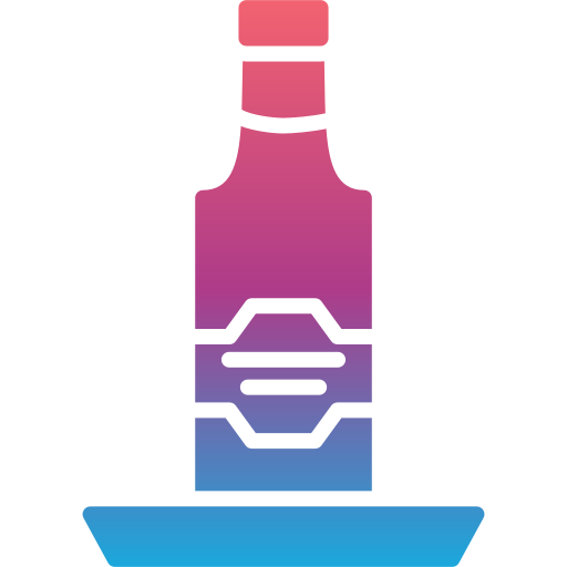 bottiglia di birra Generic gradient fill icona