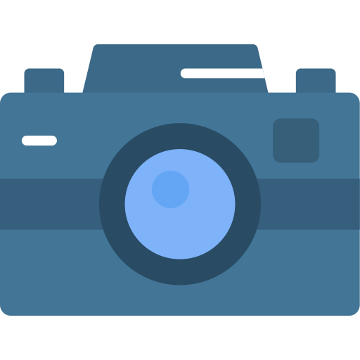 cámara fotográfica Generic color fill icono