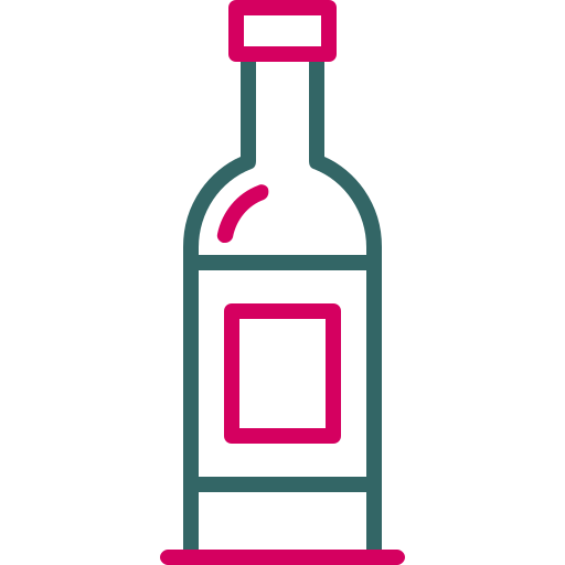 butelka wina Generic color outline ikona