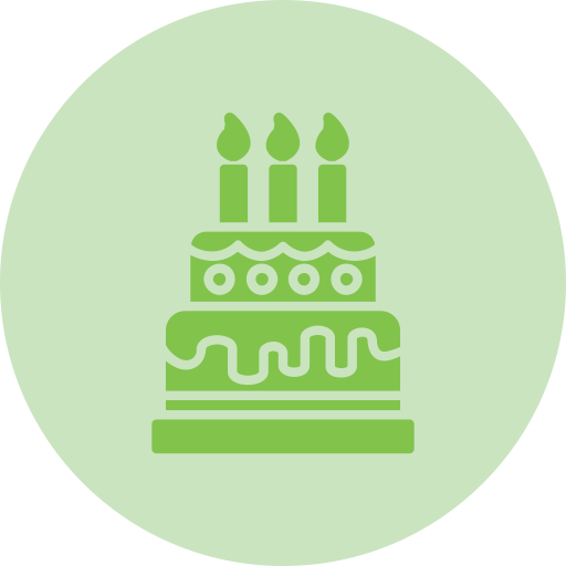 誕生日ケーキ Generic color fill icon