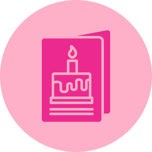 Birthday card Generic color fill icon