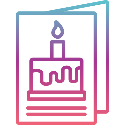 kartka urodzinowa Generic gradient outline ikona