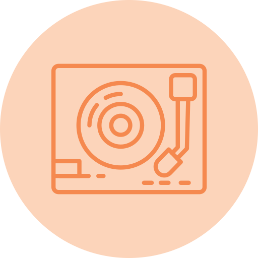 Turntable Generic color fill icon