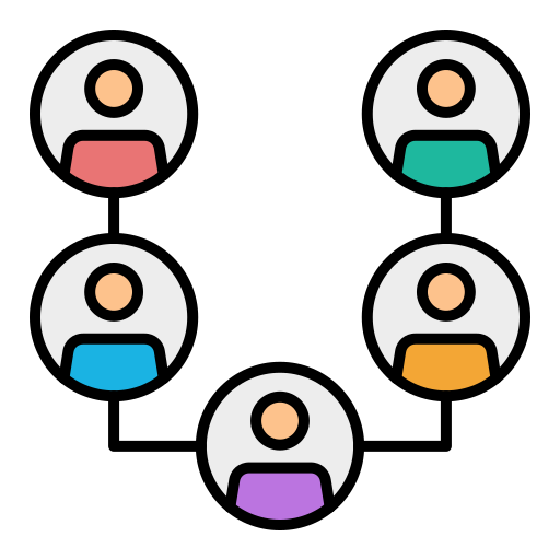 organigrama Generic color lineal-color icono
