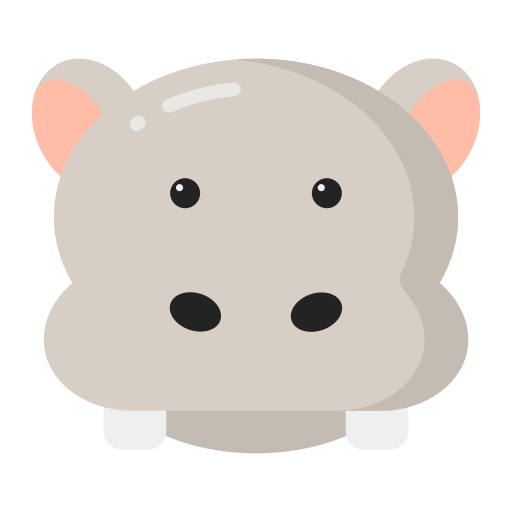 hipopotam Generic color fill ikona