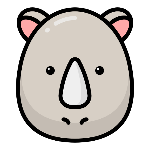 Носорог Generic color lineal-color иконка