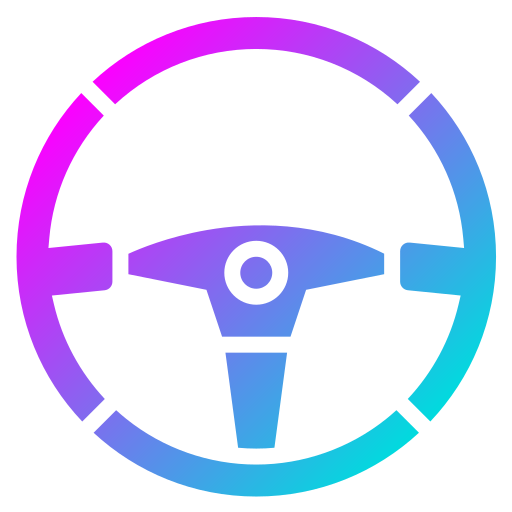 Steering wheel Generic gradient fill icon