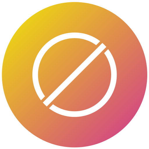 Do not disturb Generic gradient fill icon