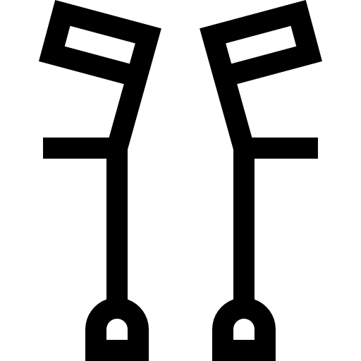krücke Basic Straight Lineal icon