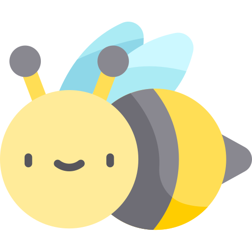 Bee Kawaii Flat icon