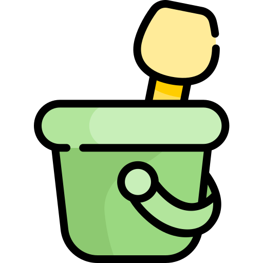 Bucket Kawaii Lineal color icon