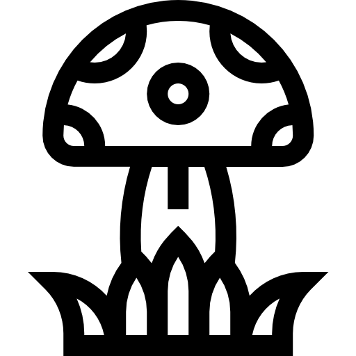grzyb Basic Straight Lineal ikona