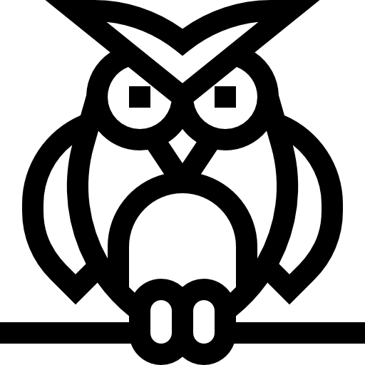 フクロウ Basic Straight Lineal icon
