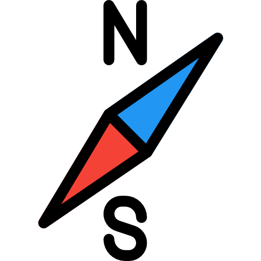 Compass Pixel Perfect Lineal Color icon
