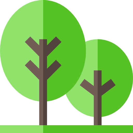 Trees Basic Straight Flat icon