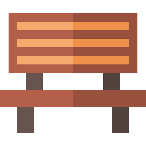 Bench Basic Straight Flat icon