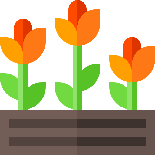 bloemen Basic Straight Flat icoon