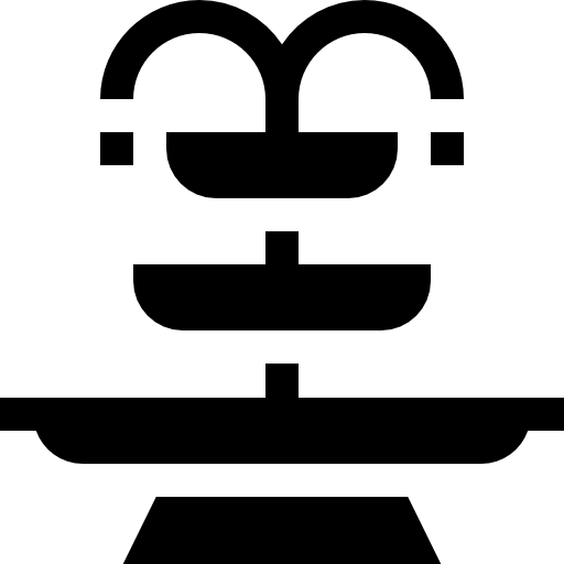 fontana Basic Straight Filled icona