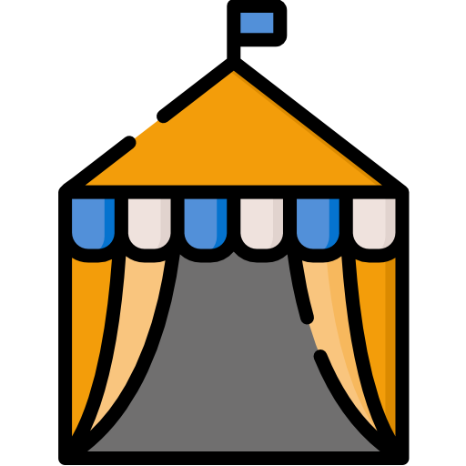 Tent Special Lineal color icon